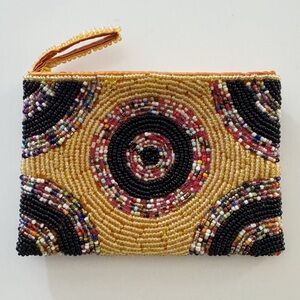 Beaded Small Card/Coin Pouch
